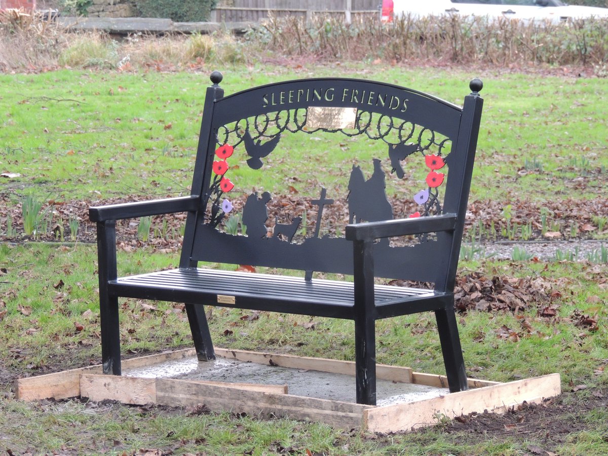 FriendsofFOPCC's tweet image. A new bench has been installed in the churchyard today (a donation by the Adam Charity), dedicated to Adam and to all the animals who were killed during the war.  Hope you like  it.