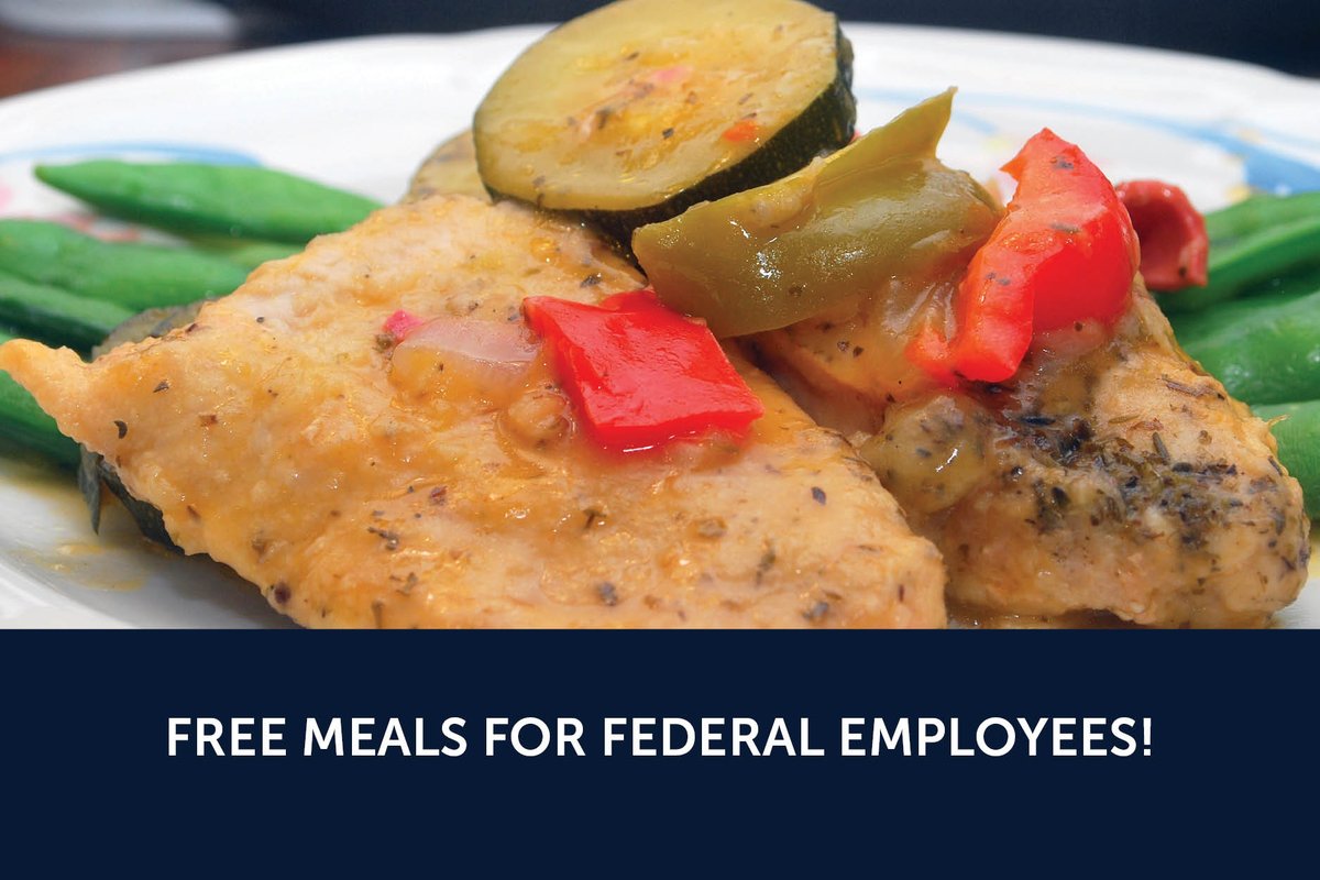 TrilogyLiving's tweet photo. Let our family support yours. All Trilogy communities will be offering free meals for federal government employees and their immediate family members every day of the shutdown, for as long as it lasts. #shutdown https://t.co/2mlab6emii
