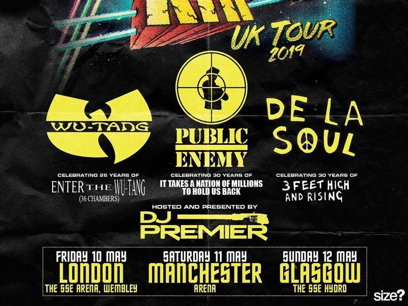 ট ইট র モーラブ Public Enemy Wu Tang Clan De La Soul そしてdj Premierによるukツアー Gods Of Rap の開催が発表された 5月10日 11日 12日の3日間で ロンドン マンチェスター グラスゴーの3都市を回る T Co N2er4ojjbp T Co