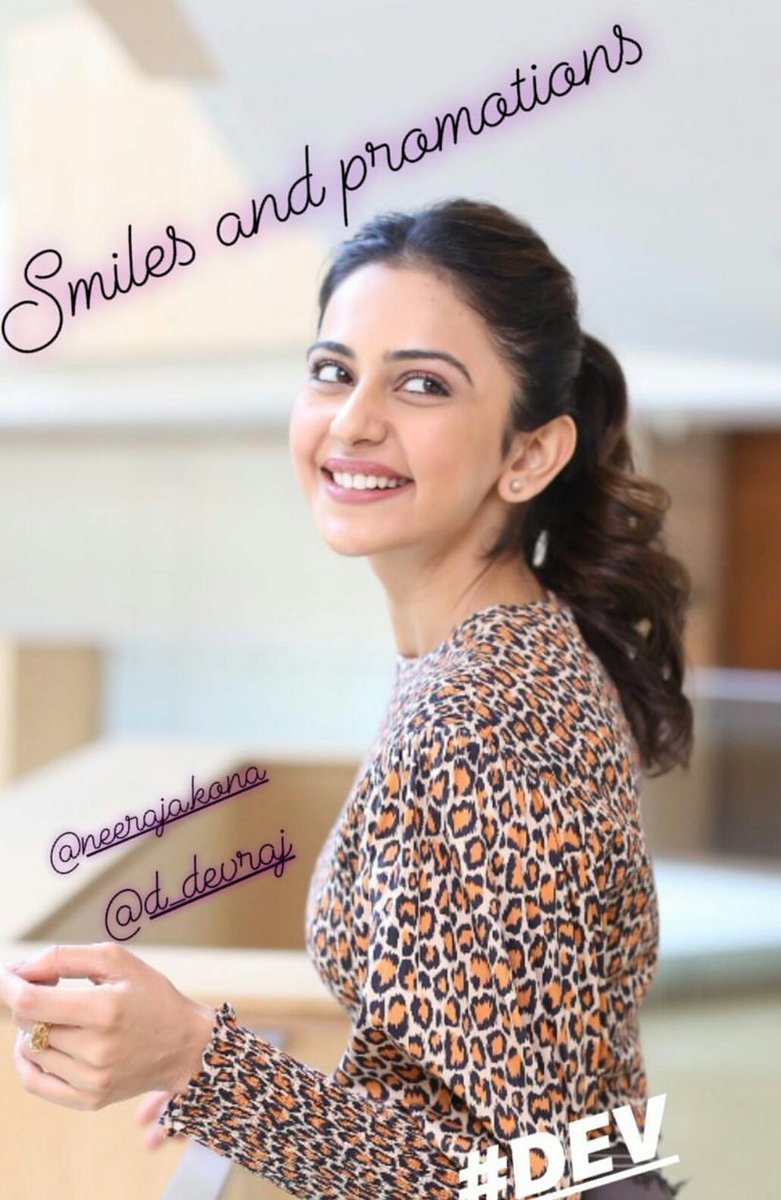 GaneshSyl's tweet image. Happy To See This Smile @Rakulpreet mam Keep Smiling Your Smile Made My Day 😍😍😗 #DEVfromFebruary Promotion Today