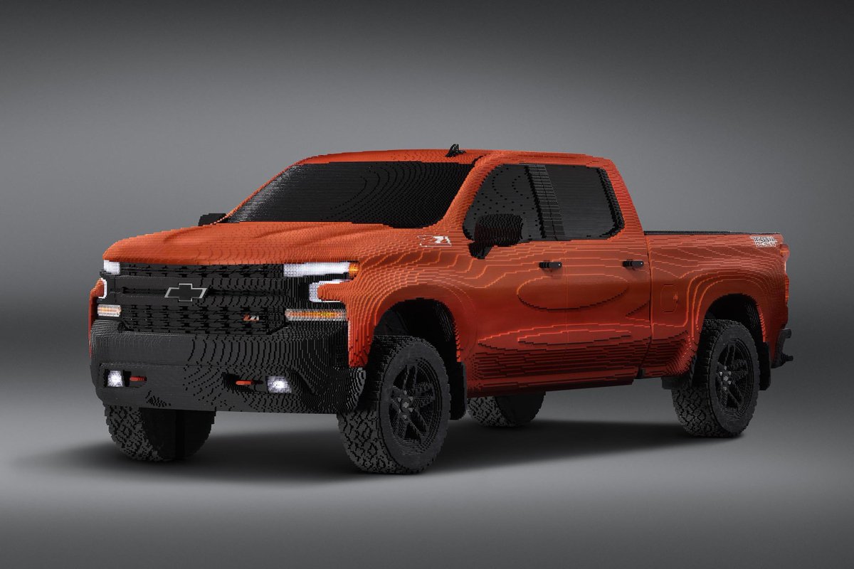 AliasAutoDesign's tweet image. Lego and Chevy Debut Life-Size Silverado Pickup Made from 334,000 Bricks dlvr.it/Qx2Vy1