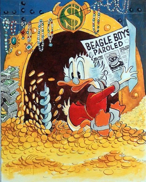 Barks_Rosa's tweet photo. Uncle Scroodge by Carl Barks https://t.co/zMSdhAFOrK