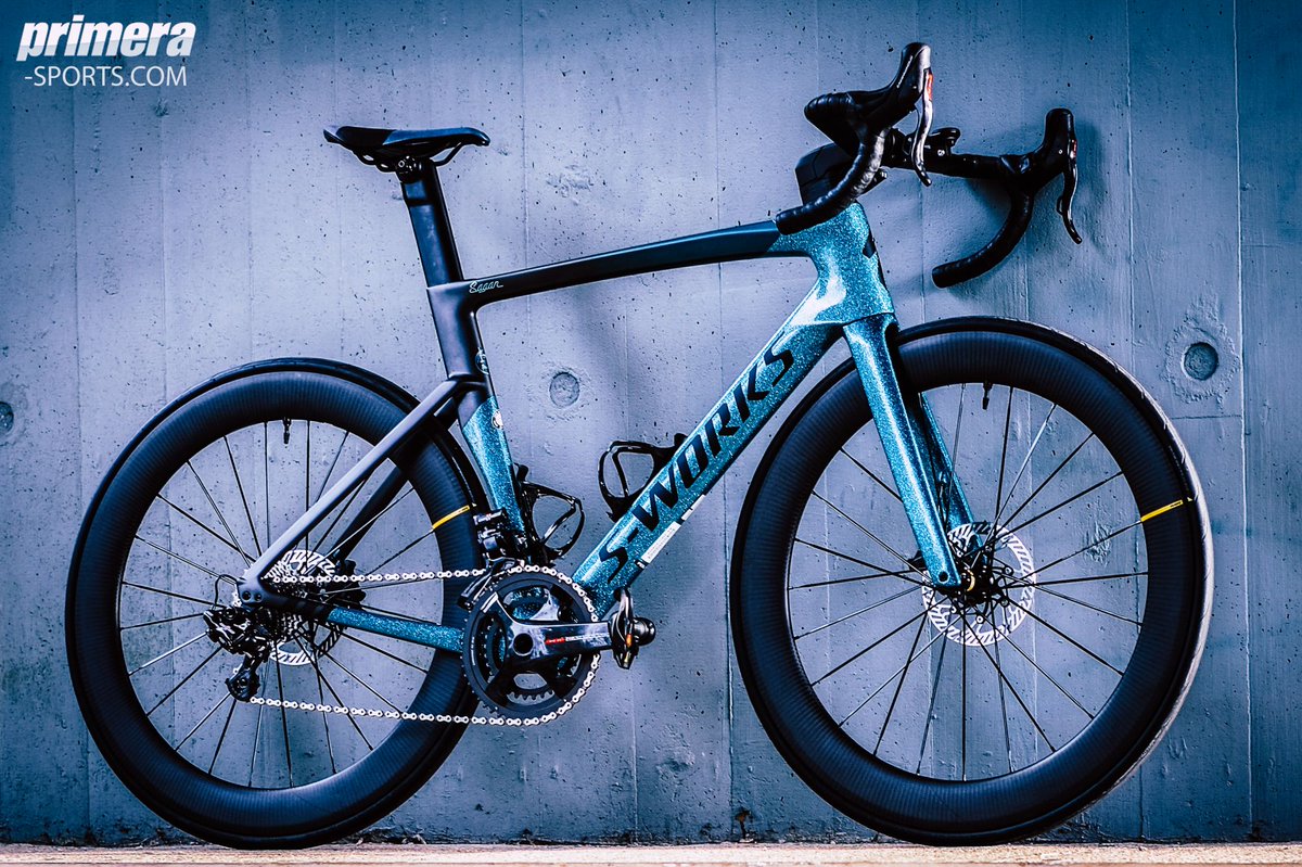 VeloUK's tweet photo. BikeP0RN: Two very special bikes rolled out of the Primera Sports shop on Friday, a Specialized S-Works ‘Peter Sagan’ Venge &amp; Specialized Vias, Venge - https://t.co/I0p6oKkEY2

#sexybikes #artonwheels #localbikeshops #specialbikebuilds #PrimeraSports https://t.co/EypzvBBiJd