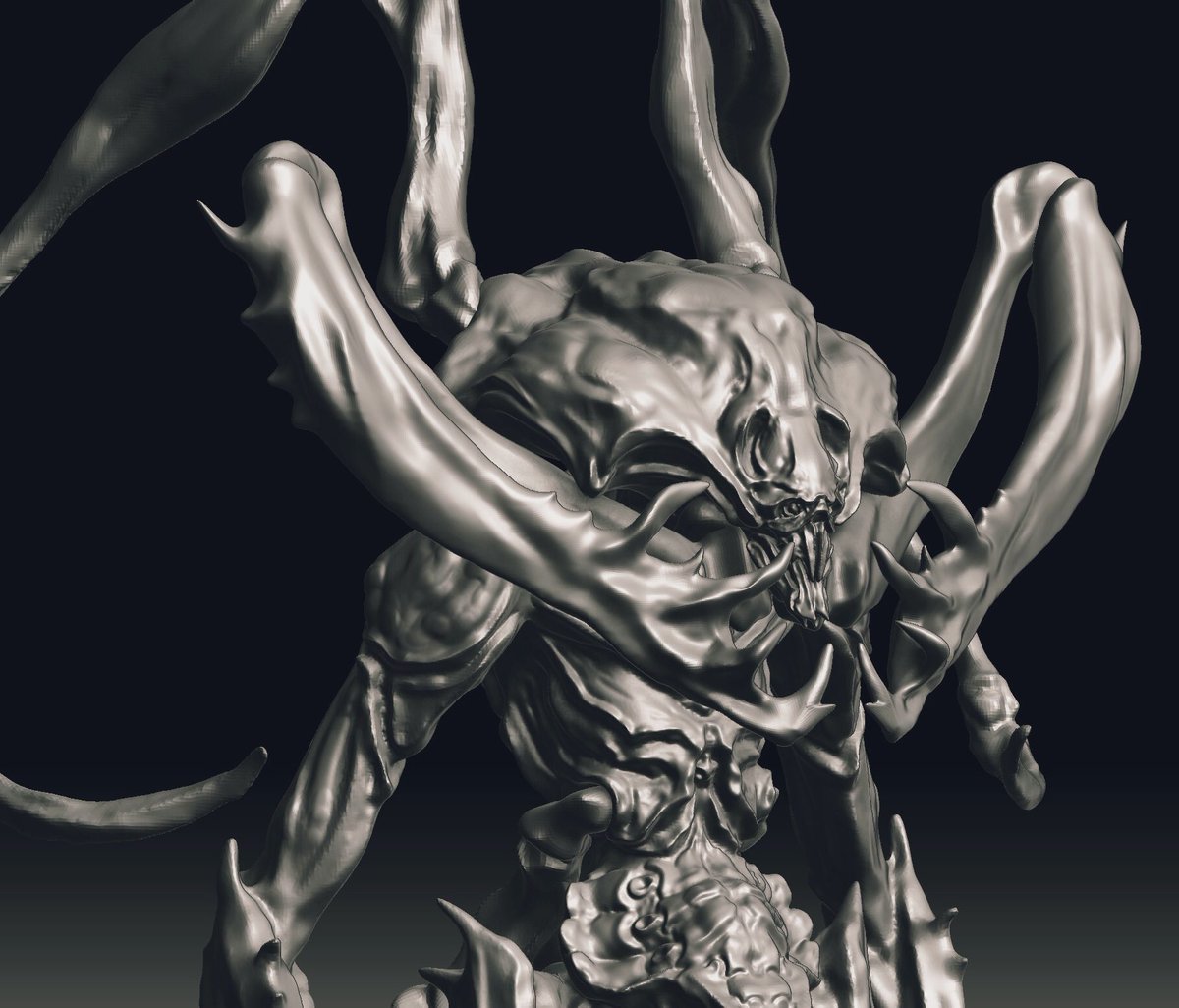 Miyaguni かっこいいのができる予感 Zbrush クリーチャー Creature