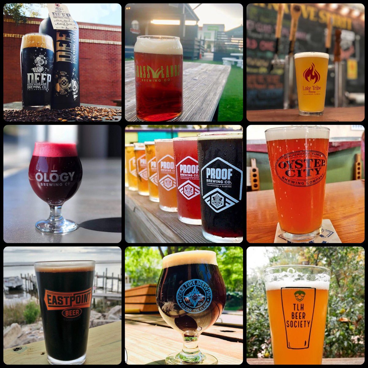 TLHBeerSociety's tweet photo. So feels like the Big Bend area needs to take part in the #10YearChallenge.

On the left is @Visit_Tally’s brewery scene 10 years ago, and on the right is the area’s breweries now.

We might be living in the #TLHBeer #BigBendBreweries “Golden Age”

#CraftCapital #CraftOverCrap https://t.co/J8pL3EdYpg