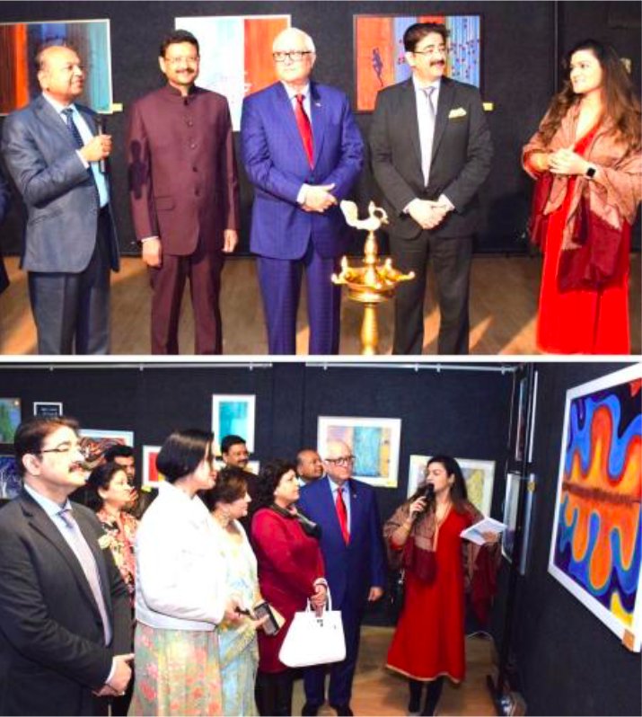 KhandelwalKhush's tweet image. Painting exhibition by Parul Mehta organised at Marwah Studio on the occasion of 12th IFCPC
#ICMEI
#IFCPC
#marwahstudios