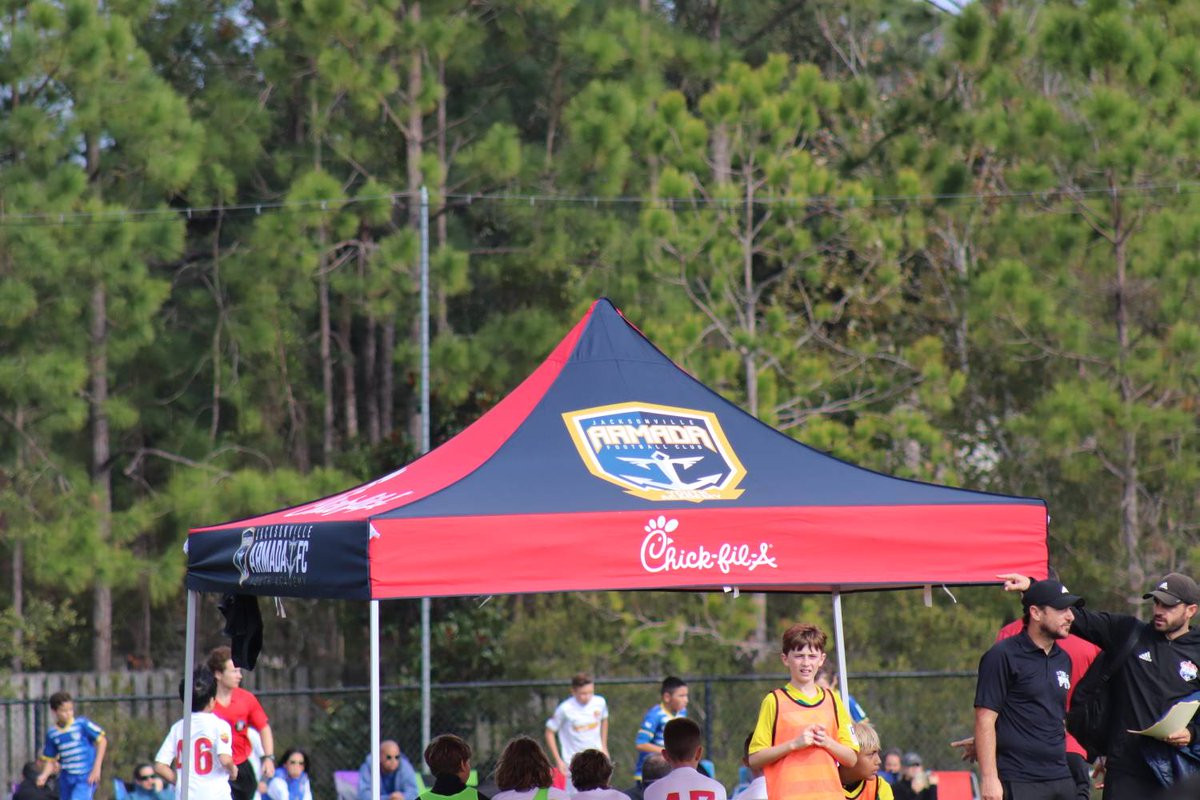 Thanks to Chick-fil-A for our new club tents! They are 🔥🔥🔥. #forthefleet #provenpathway #myarmada #jaxsoccer #jacksonvillesoccer #youthsoccer #nikesoccer #armadasoccer #ecnlfl #competitivesoccer #flsoccer #soccer #soccerislife #soccerlife #futbol #igersjax #jacksonvillefl