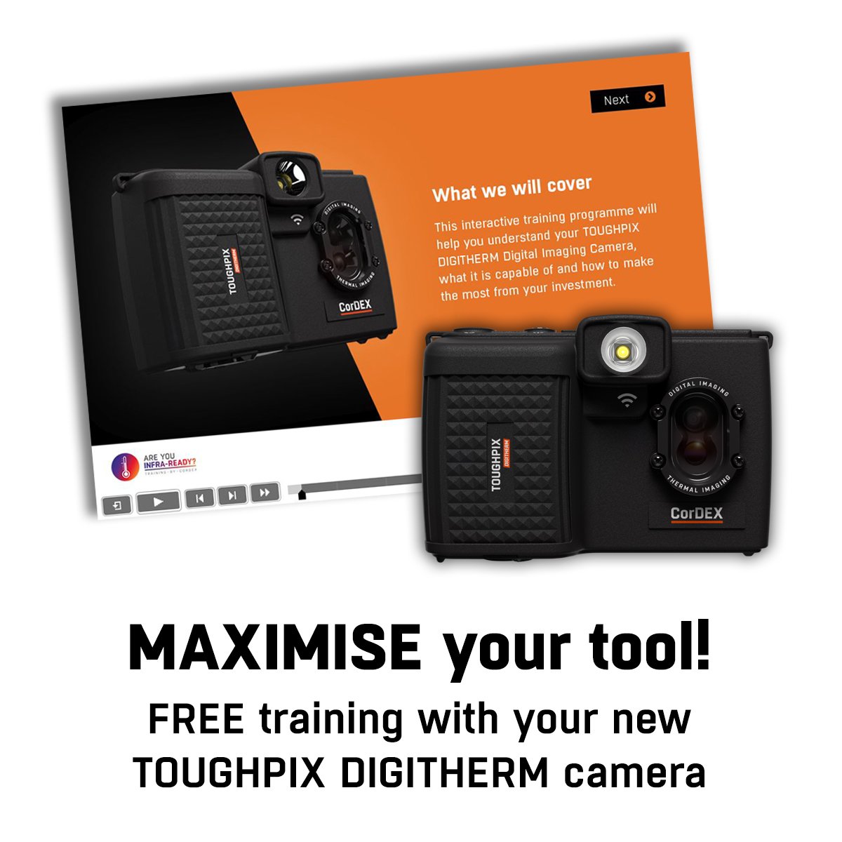 Did you know we offer FREE product training for the revolutionary TOUGHPIX DIGITHERM? We will take you through step by step to reach the maximum potential of your product. Simply click here for more info 👉ow.ly/HGzC30lb1Rn