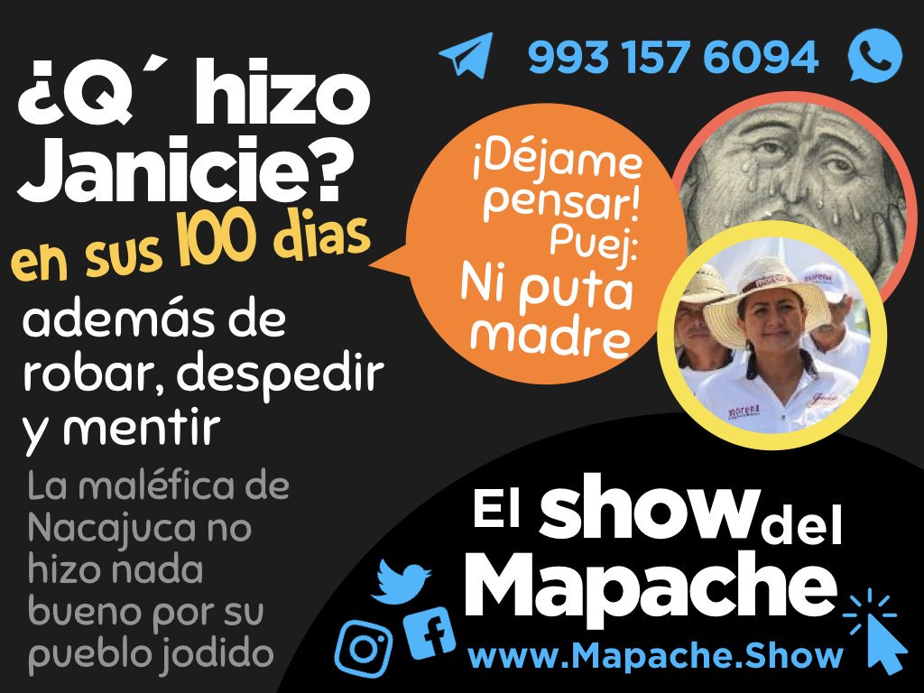 MapacheShow tweet picture