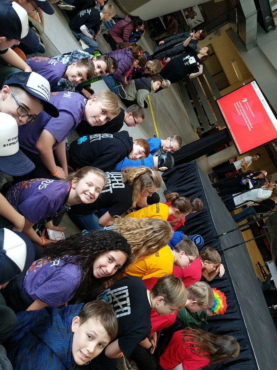 roboduckies's tweet image. Our co-team, the Bionic Bandits, at the @IowaFLL State Championships @IowaStateU!! #intoorbit #firstfriends