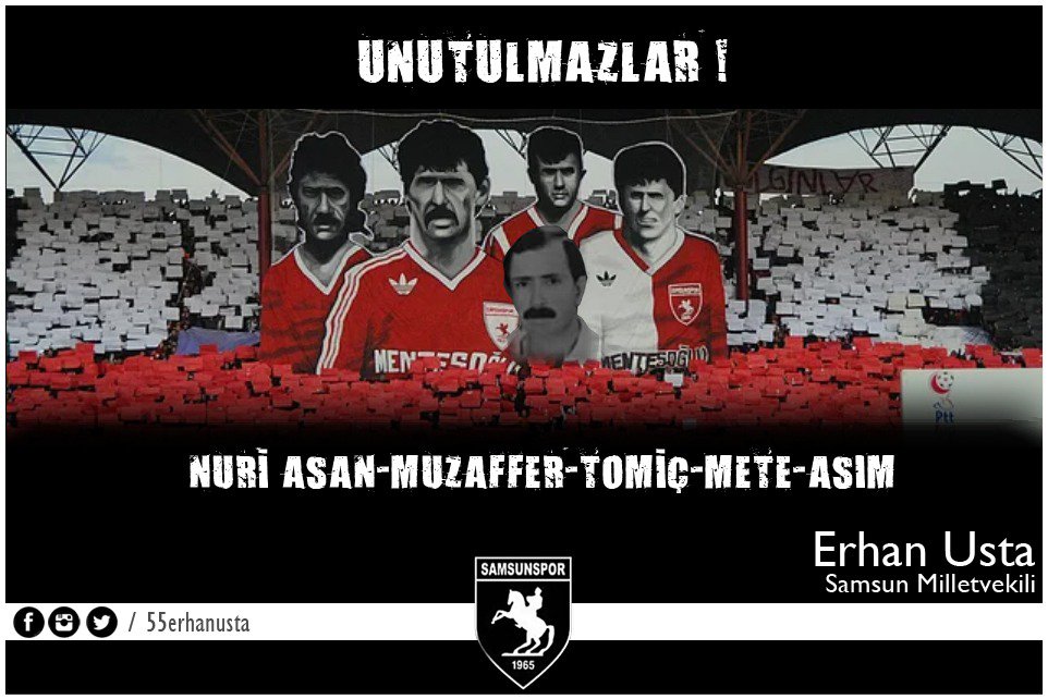 Tarih #20Ocak1989, deplasmana giden #samsunspor otobüsü, bir daha kalkmamak üzere sol yanımıza park etti; kırmızı ve beyaza, siyah da eklendi... #Unutmadık, çünkü unutulmazlar!