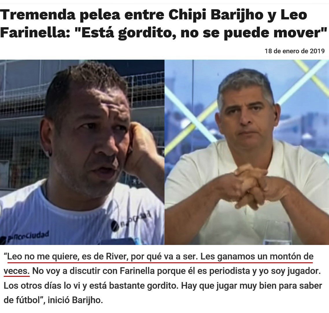 ElBlogdBoca's tweet photo. El Chipi Barijho se EMPOMÓ al aire a las gordas DESCENDIDAS FORRInella y Recondo Ja Ja Ja: https://t.co/2qXJ3Ugtuo
#Boca #BocaJrsElUnicoGrande #AntonioBarijho #LaCorpoGAYina #LeoFarinella #GastonRecondo #River #riBer #TeFuisteALaBporPutoyCagon #EsaManchaNoSeBorraNuncaMas https://t.co/6NjqSsYSIO