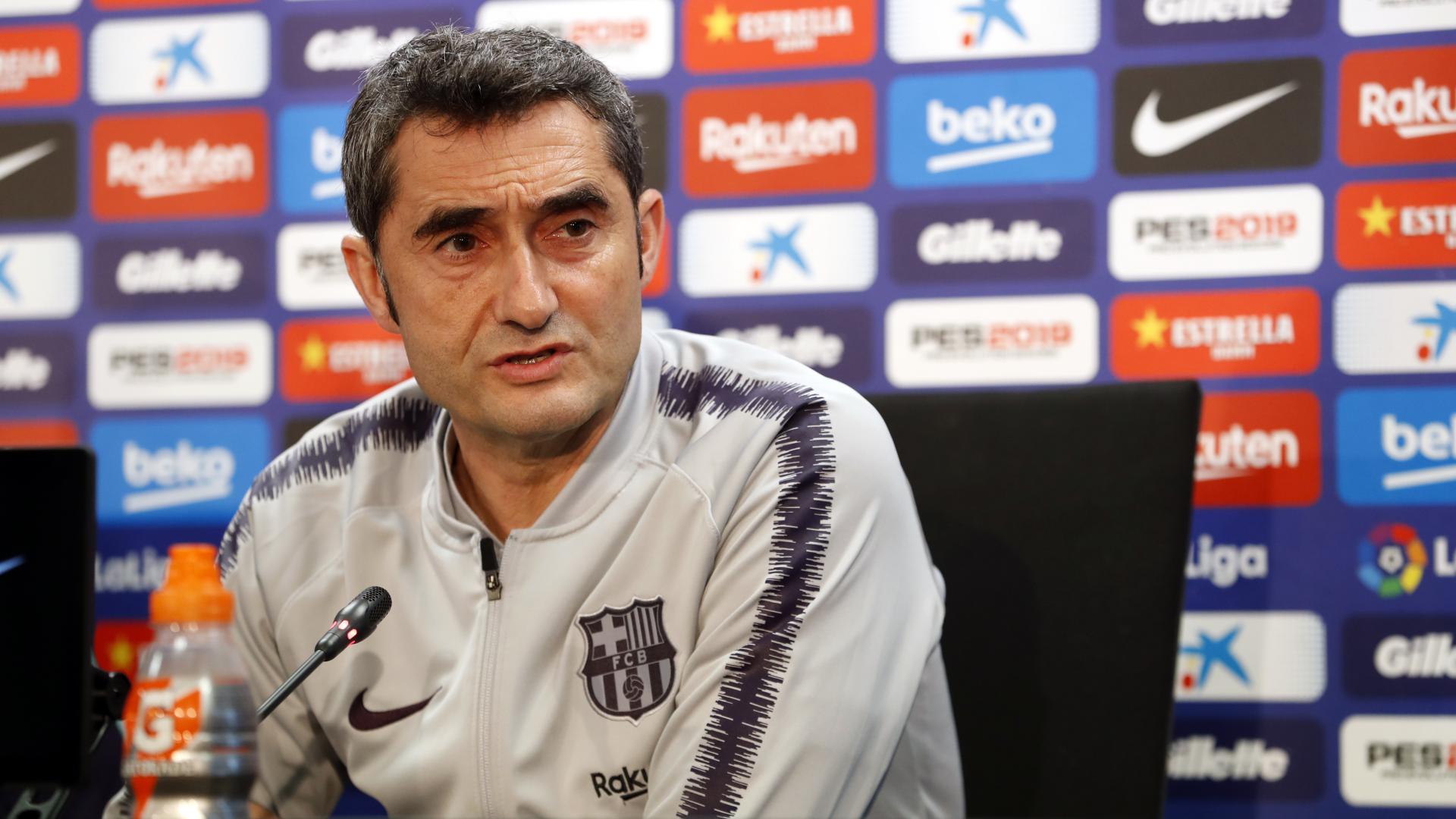 Valverde, en sala de prensa (Foto: FCB).