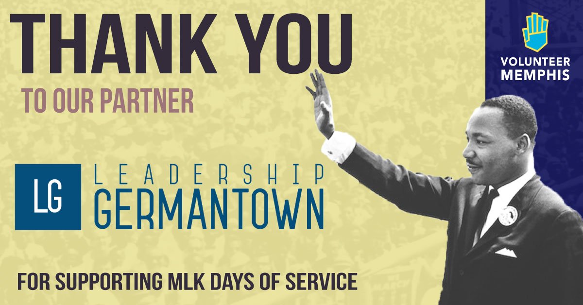 VolunteerMEM's tweet image. Thank you very much to 2019 #MLKDaysOfService partner @LeadershipGtown for joining the #community effort to celebrate and honor Dr. Martin Luther King Jr.’s legacy with a weekend of community service projects in #Memphis.