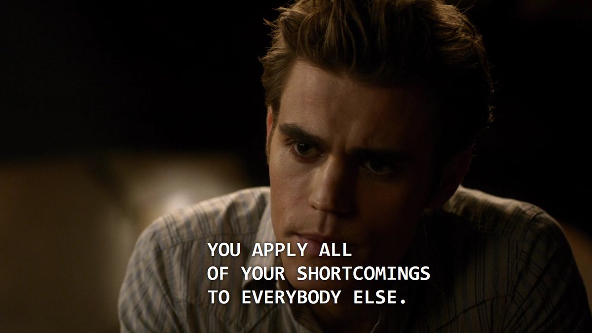 this is hands down THE most infuriating stefan scene ever. i think my thread so far pretty much sums up my argument that stefan is a compulsive liar and he really has the audacity to say he's not. he literally lies 50x per episode. he's a self-righteous, hyporcritical psycho.