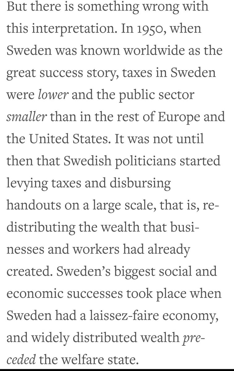 From one of the poorest countries in Europe to the fourth richest, behind only the US, Switzerland and Denmark. "How Laissez-Faire Made Sweden Rich [1850-1950]" -  @johanknorberg  http://bit.ly/19FikTD&nbsp;