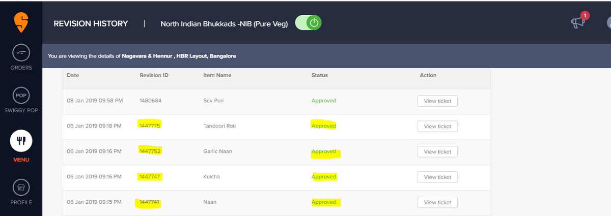 nibhukkads's tweet image. @SwiggyCares @swiggy_in 
The team working on self serve is totally inefficient. They mark ticket as approved but nothing reflects on portal.Shouldn&apos;t they do a unit test?see the below screenshot for 4 tickets approved but to no use. Kindly address immediately