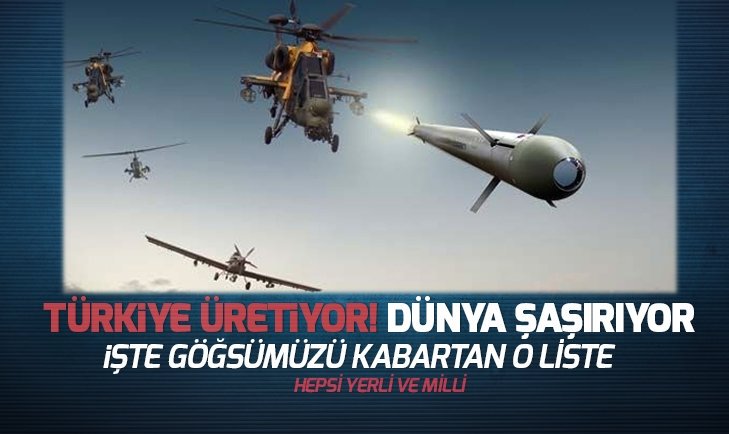 Türkiye üretiyor! Dünya şaşırıyor İşte göğsümüzü kabartan yerli ve milli silahlar... http://ow.ly/86eS30nnkNC