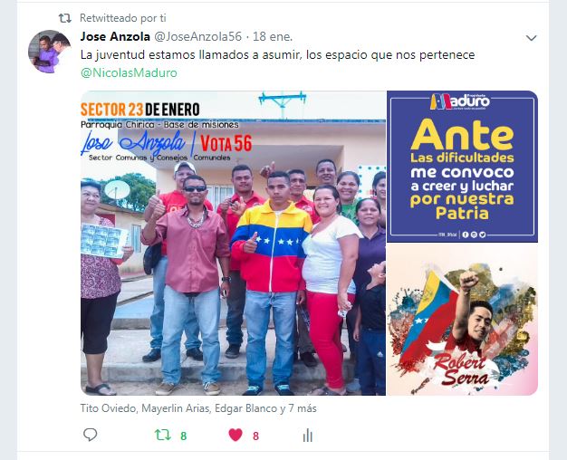 #JuventudEnVanguardia @JoseAnzola56  @Mayesocialista  @NicolasMaduro
