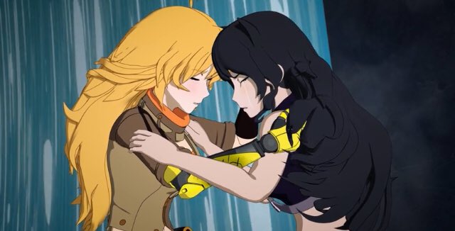 I'm crying
Spoilers for RWBY
Pictures...yea
Stay away.
🐝
🐝
🐝
🐝
🐝
🐝
The amount of emotional energy that this whole thing took from Blake tho.
I'm glad she has Yang now. 😭