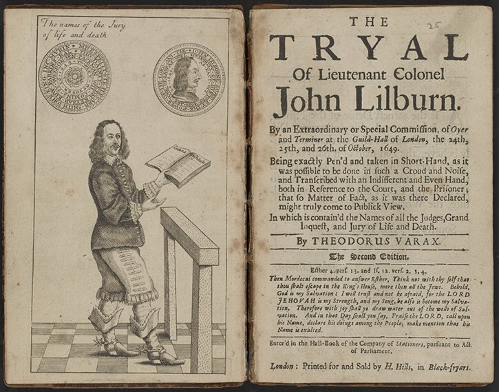 Reading Mike Braddick on John Lilburne - incredibly brave C17 English revolutionary who did so much to challenge tyranny and establish #mediafreedom at great personal cost. Inspirational.
#JournalismIsNotACrime