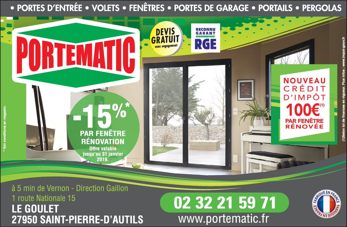 Portematic's tweet photo. Nouveau crédit d'impôt, profitez en .... https://t.co/pwRq3Dgpsb