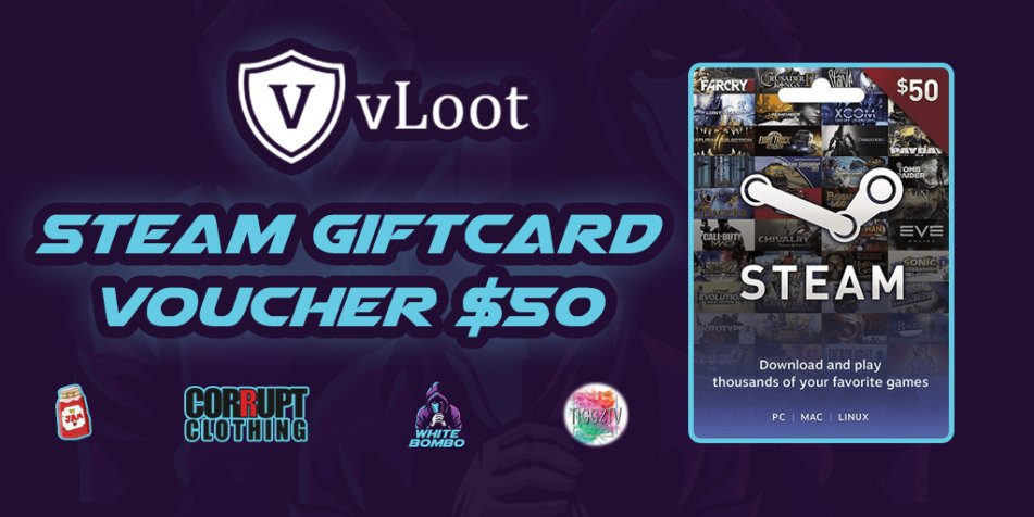 vloot_io's tweet photo. A new Other giveaway has just been created! ⭐

$50 Steam Wallet Code Giveaway! 🏆

Join here: https://t.co/FCgb6HmET9 https://t.co/AjATvbSa5A