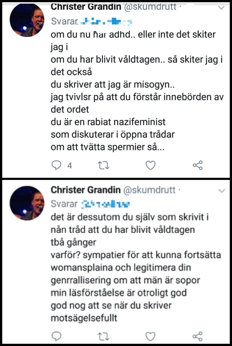 En misogyn man som hoppar på en kvinna på ett förskräckligt sätt..