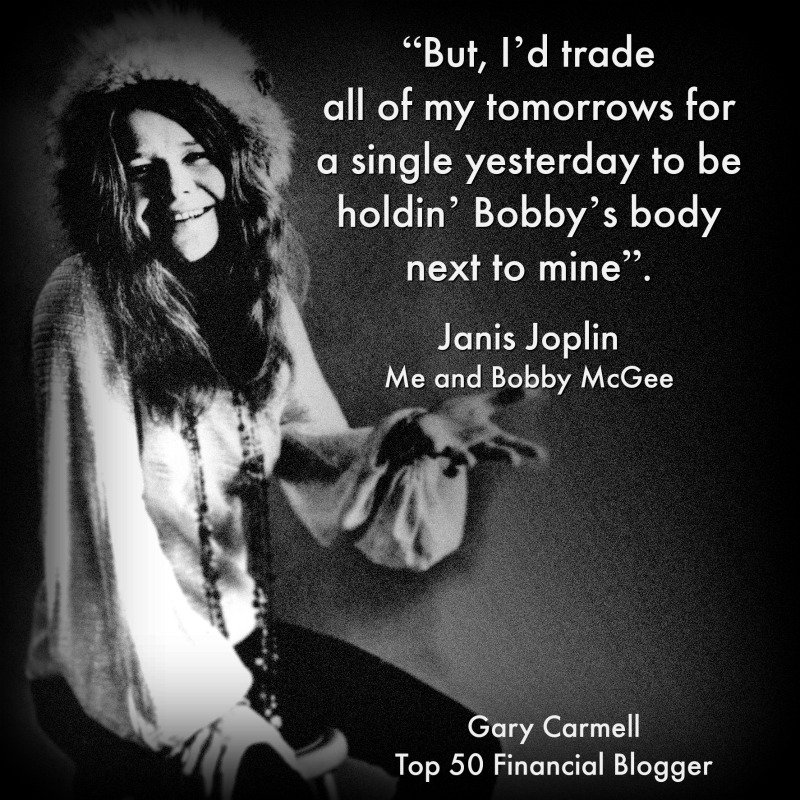 Happy Birthday Janis Joplin. Her lyrics play an important role in this blog:   