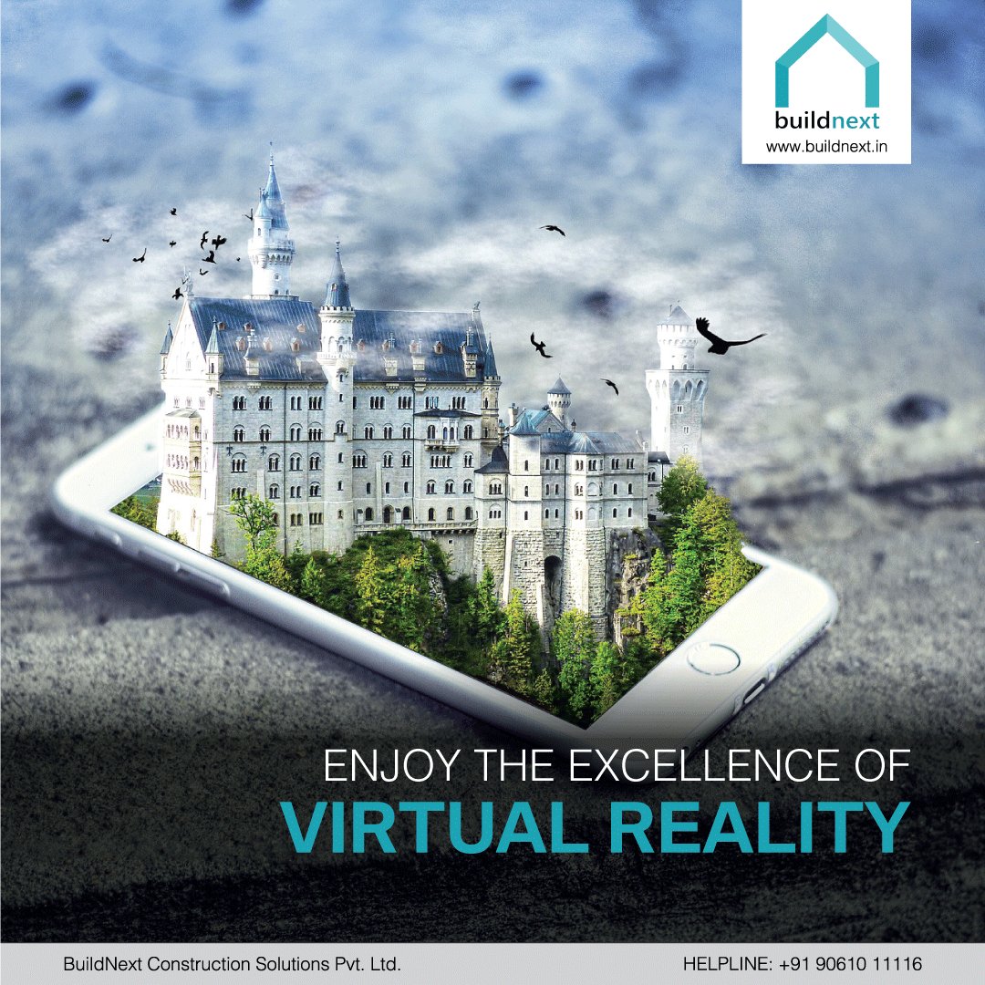 BuildNext's tweet photo. Virtual reality technology is a great way for realtors and contractors to market staged properties to their prospects in a better way. Experience VR with BuildNext #TheTechDrivenConstructionTeam #IniVeedukalkkumTestDrive https://t.co/FCppBXKR7E