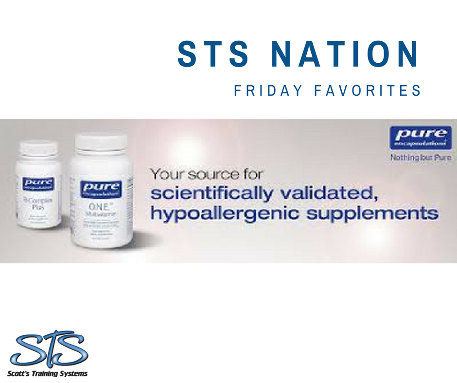 We have done the research and given most things a try. Sharing our favorites with #STSNation!! Pure Encapsulations is our vitamin and supplement go to. Free of additives you just don't need and high quality vitamins. Speak with your trainer for what you may need! #PureVitamins