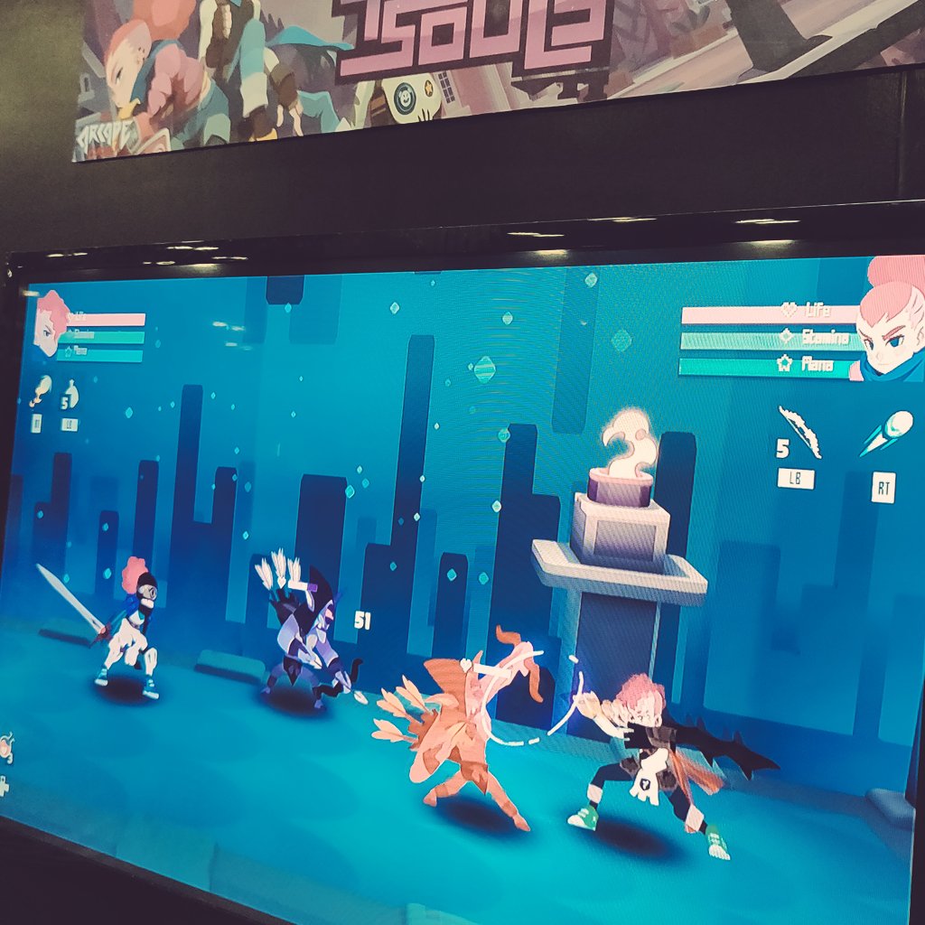 TheArcadeCrew's tweet photo. #PAXSouth2019, San Antonio, Texas, day 2.

Dark Devotion, Blazing Chrome, Young Souls, all playable at @TheArcadeCrew booth.

Come and give us your love. https://t.co/aEeSrdYSmq