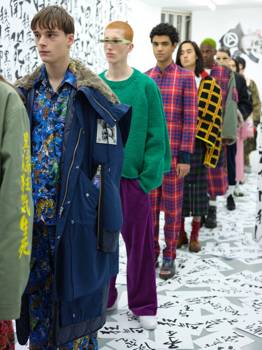 livingfash's tweet photo. From KIDILL presentation in Paris. Happy to see Japanese designers showing their collections in France.  #menfashion #style #japanesedesigner #ParisFashionWeek #colorful #blogger https://t.co/zzMkOrJEDs