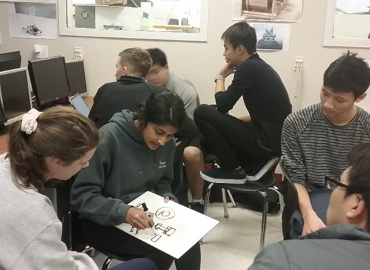 Working hard this year's build season! 🔨