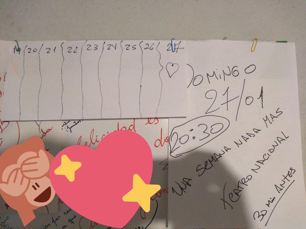 LuisaCelli's tweet photo. @EvolucionUV ni estaba ansiosaaaa😭
El 12 íbamos a ir con mí novio y de estúpidos nos confundimos el horario así que perdimos las entradas 💔 ahora anoté por todos lados el horario y la fecha 😂❤️ https://t.co/vMkzfORUIk