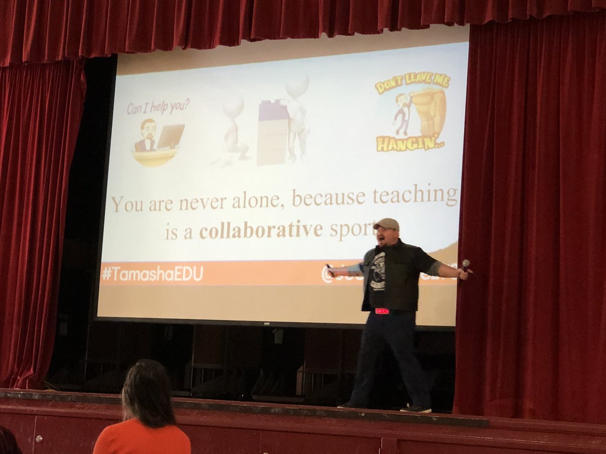 stephgteach's tweet photo. @JoeMarquez70 He sparked a fire this morning!! Empower your strengths! #TechRodeo #VisaliaEdTech #MFHhuskies https://t.co/sZg5OBUvyF