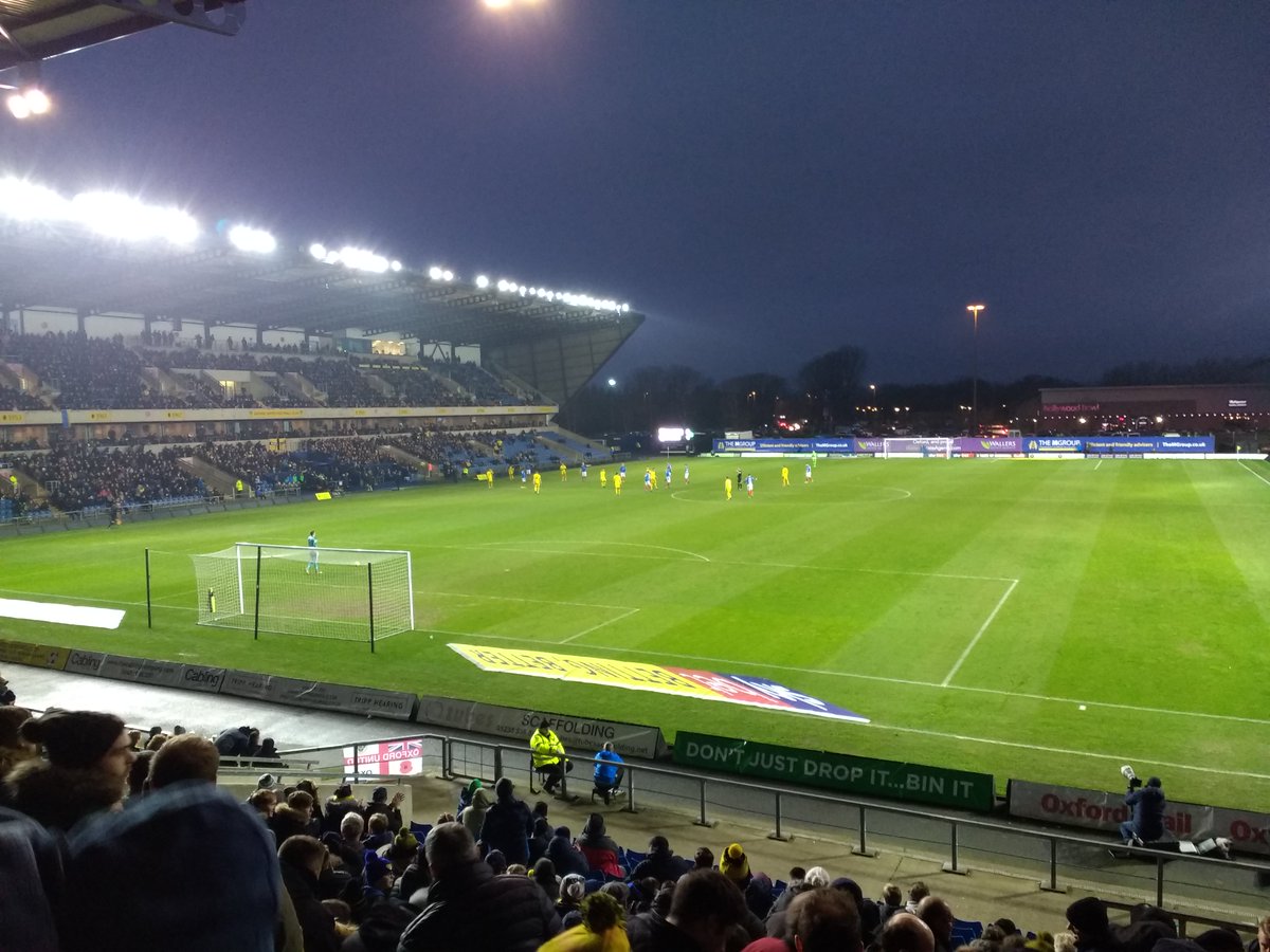 ABarrettBoy's tweet photo. Slightly different day out. No #NCFC so took in another new away ground - Oxford United. #3stands https://t.co/bLCn3mMi63