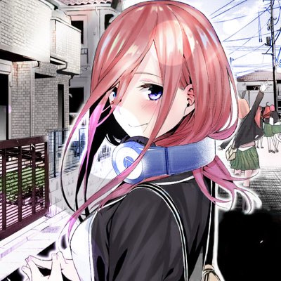 ❀白❀ しゃも@五月、四葉推しさんがTwitterに投稿した中野三玖(五等分の花嫁)のイラスト。