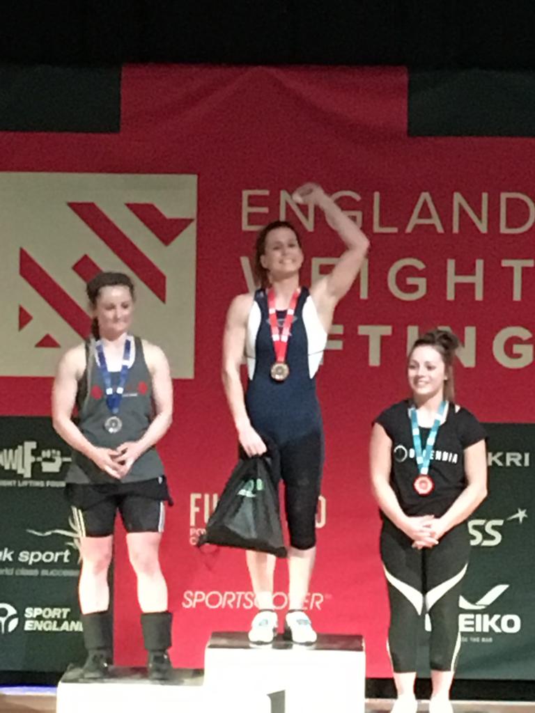 Top of the podium   well done livvie and Amy 👍🏋️‍♀️🥇🥇🍒
