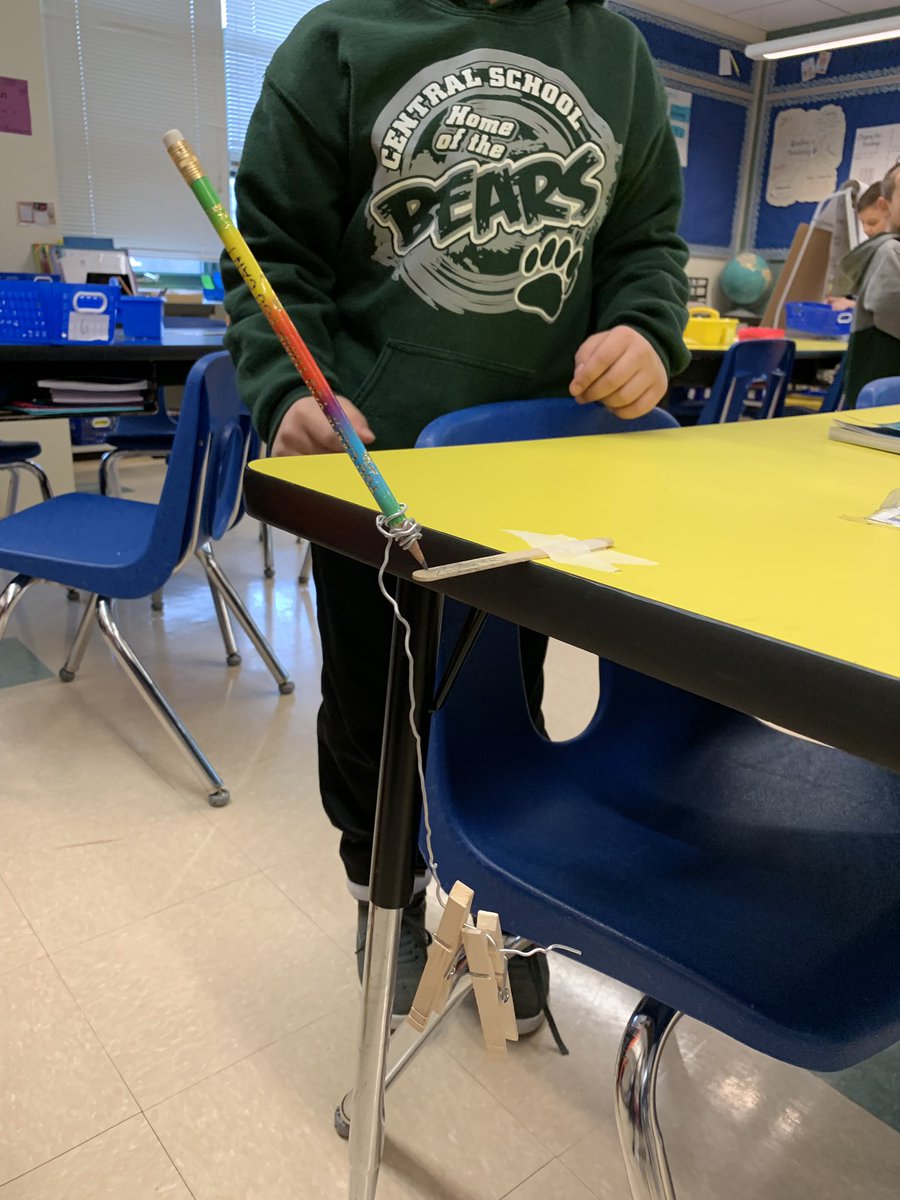 Teamwork and persistence were necessary when trying to figure out how to get these pencils to balance on their tips, using just a wire and some counterbalances! Minds were blown when we finally figured it out 🤯
