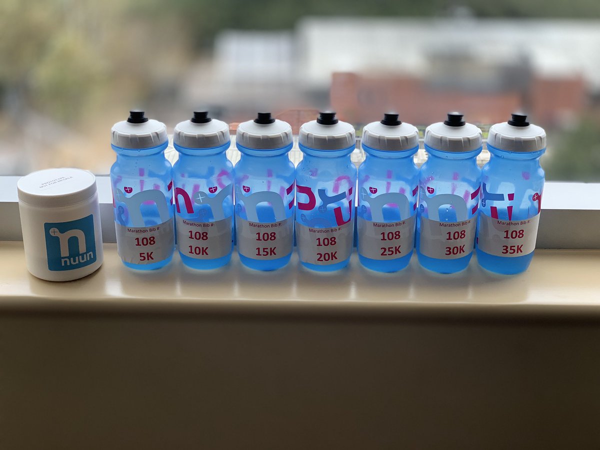karagoucher's tweet image. My hydration plan is dialed for tomorrow! I’ve been training with a new endurance product and it’s been terrific on my longer runs. I can’t tell you all about it (yet!) but I can say it’s delicious, refreshing, and it really works!  #nuunlife #stayhydrated #houstonmarathon