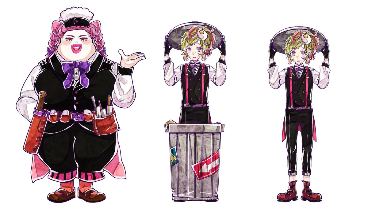 スタジオわさび 深夜にこっそり 囚われの館キャラの全身ビジュアル公開じゃ スタジオわさび公式 囚われの館