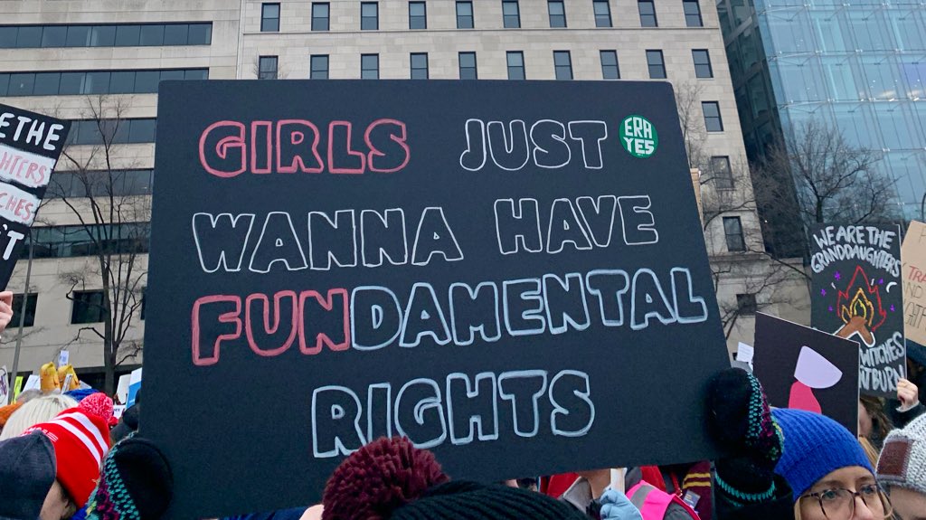 ACLU's tweet image. Enough said. #WomensMarch