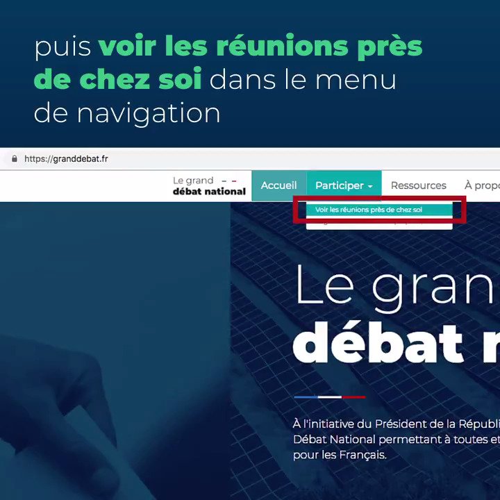 #GrandDebat : vous souhaitez assister un débat près de chez vous ? 👇
