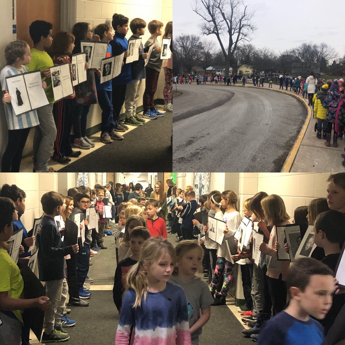 Breton Downs Silent March. Honoring MLK and his work #DiversityandInclusion ⁦<a href="/PrincipalCannon/">Caroline Cannon, Ph.D.</a>⁩