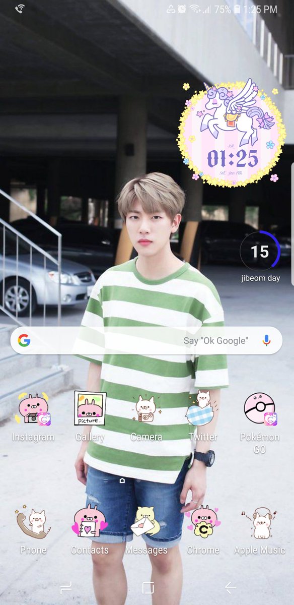 home screen update~blonde jibeom in sprite 