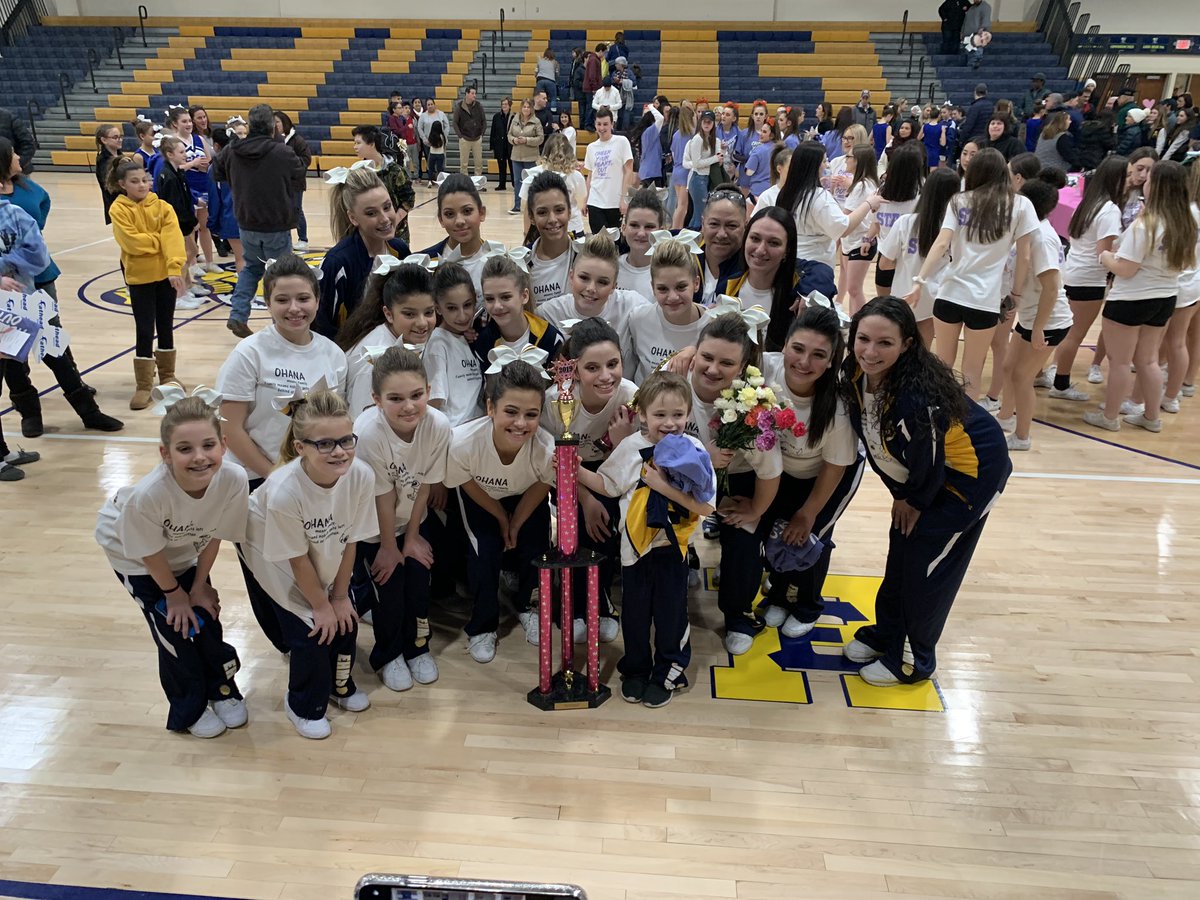 So proud of our middle school team today! Not only did they place first in their division but they also won Grand Champs. You were all amazing 💙💛