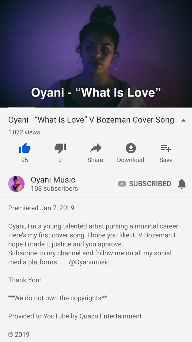 Oyanimusic's tweet photo. WOW I can’t believe these numbers in 1 week I appreciate all the Love Thank You! https://t.co/gBOhg3LT2z