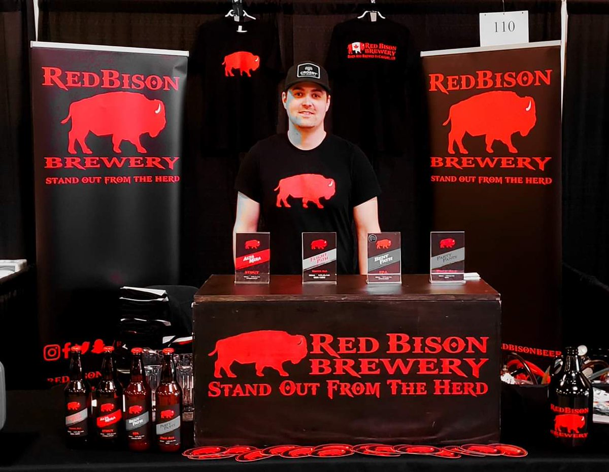 redbisonbeer's tweet photo. We are ready for you Lethbridge!!!! Come see us at the #AlbertaFoodAndBeverageExpo @ExParkLeth booth #110!! We are pouring 4 of our craft brews: #PartyPants #PaleAle, #FlightPath #BrownAle, #BentPath #IPA and #AltaMira #OatmealStout.
@VisitLethbridge
@AltaBrewers #ABBeer https://t.co/pGmbvsEYN8