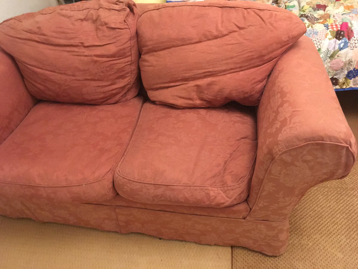 thedigbysart's tweet photo. Anyone in Norwich looking for a two seater sofa?
I have this one by #multiYork in a clay coloured loose cover. It’s free but you will need to collect and carry it away.  Please DM me https://t.co/WHYWCc6RqK